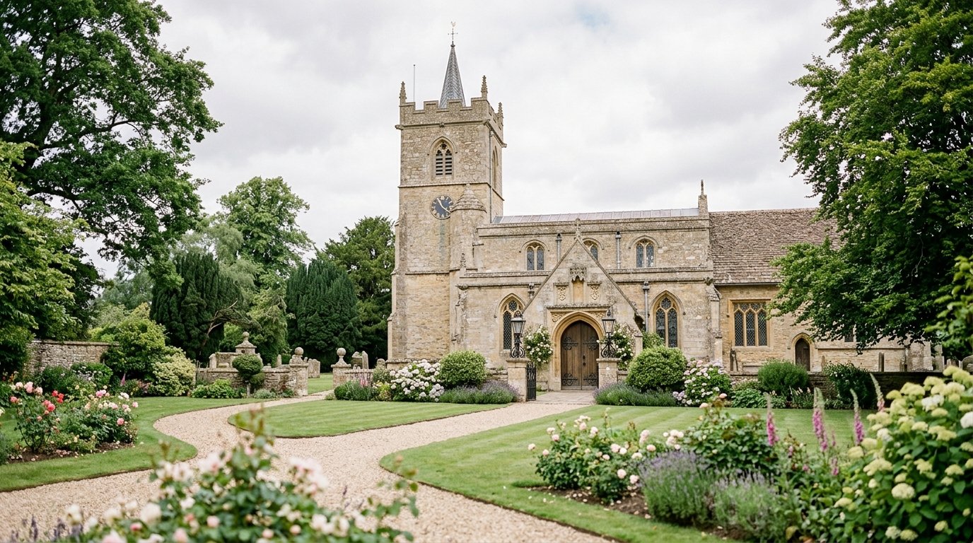 All Saints Kemble: The Royal Wedding Venue Guide — How the church compares to other royal wedding venues, editorial photography for Weddings Hub