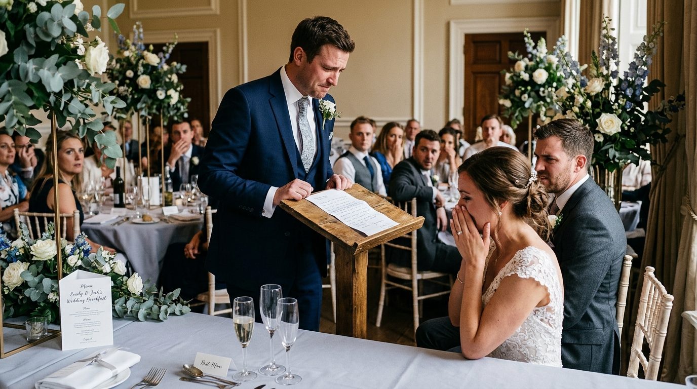 The legal position in the UK for The Best Man's Speech Revealed an Affair With the Bride