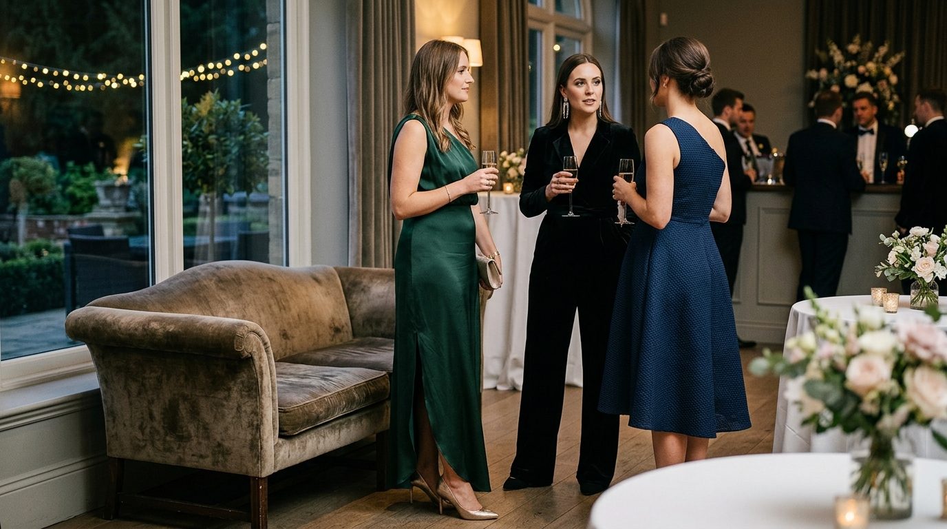 Women's black tie: the acceptable options for Black Tie Wedding Guest Outfits UK 2026: Men & Women