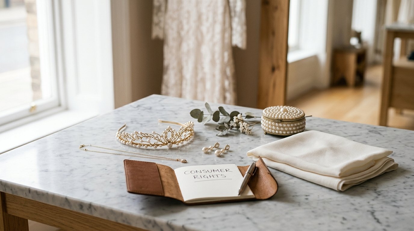 UK Bridal Shop Weight-Loss Waivers Explained — Your consumer rights, editorial photography for Weddings Hub