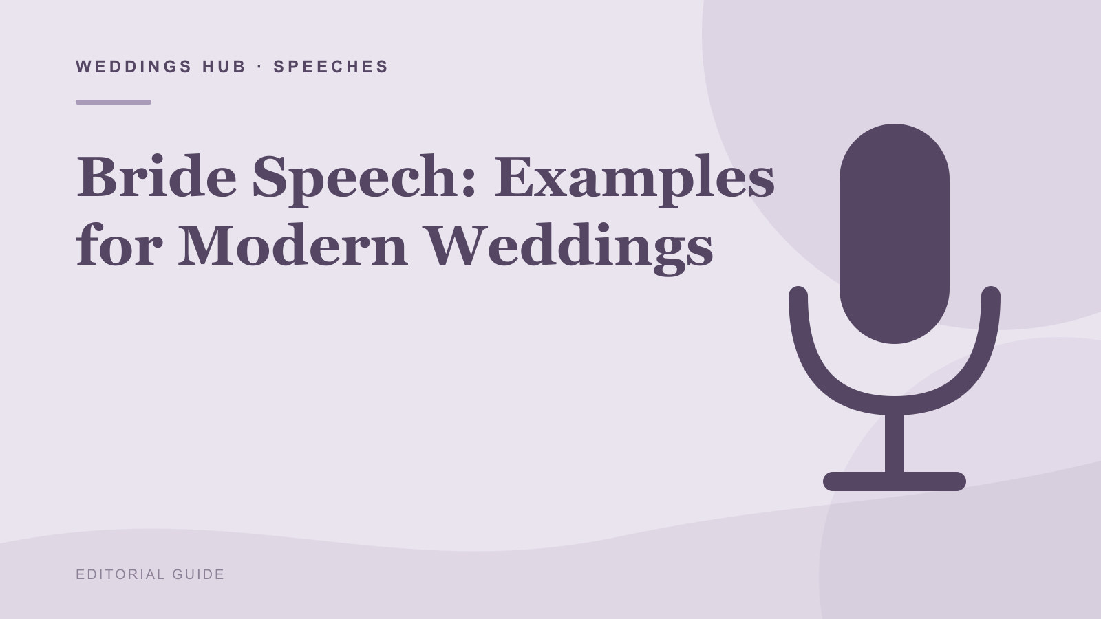 Editorial illustration for Bride Speech: Examples for Modern Weddings