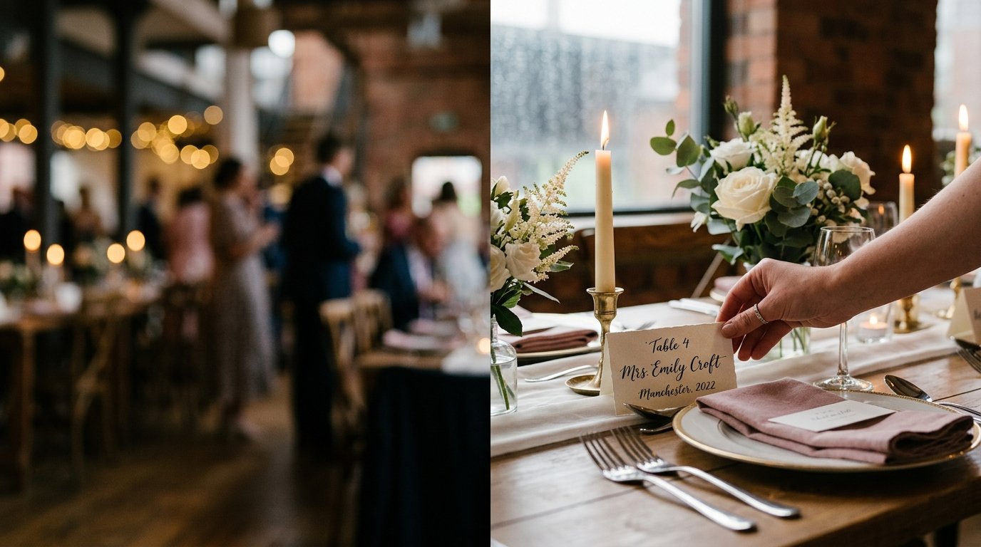 Brides Who Left at the Altar: Real UK Stories — Case 2: the groom who did not arrive, Manchester (2022), editorial photography for Weddings Hub