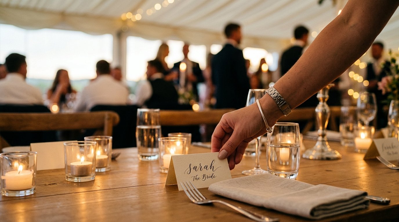 Brides Who Left at the Altar: Real UK Stories — Case 4: the bride, marquee wedding, Wales (2021), editorial photography for Weddings Hub