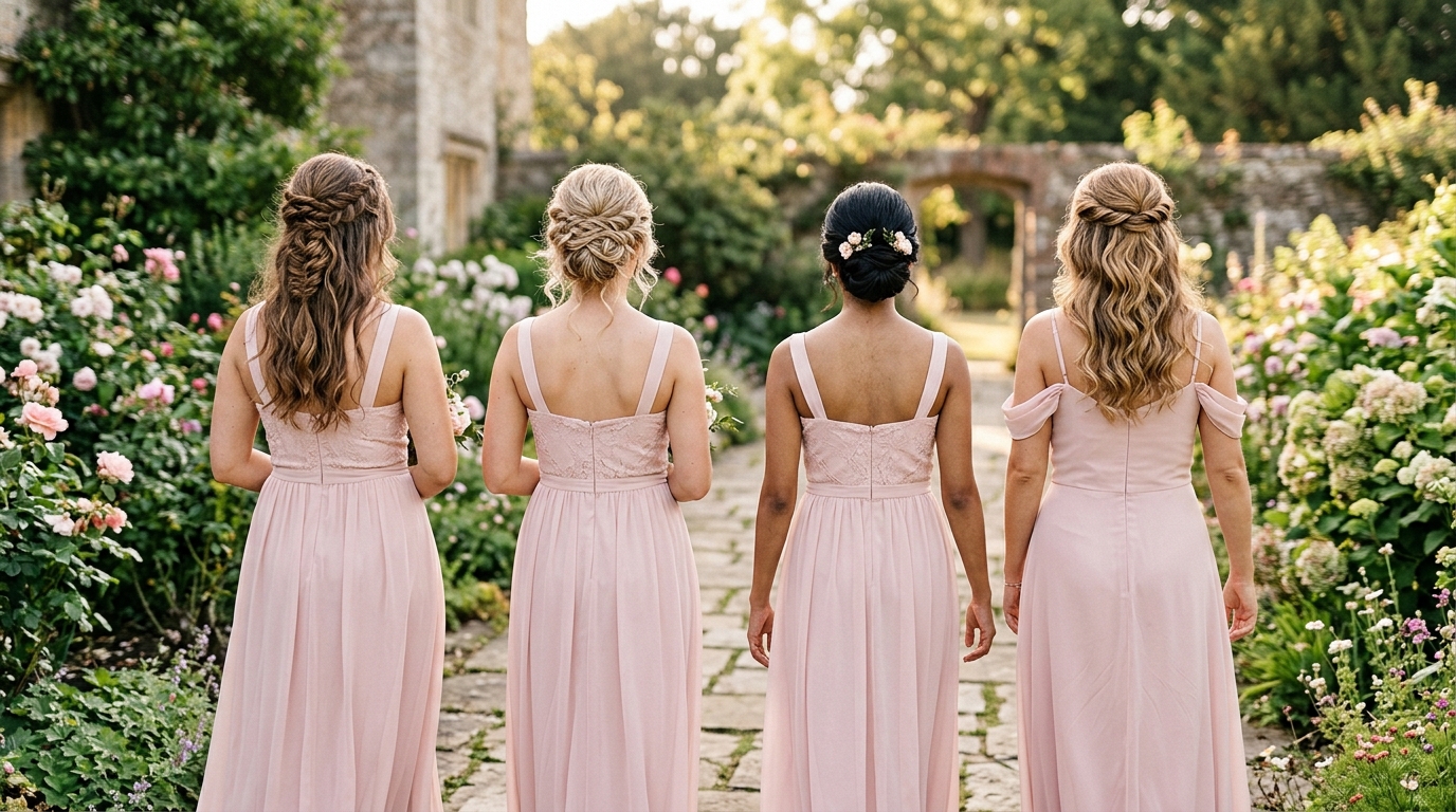 Bridesmaid Hairstyles UK: Coordinated Looks