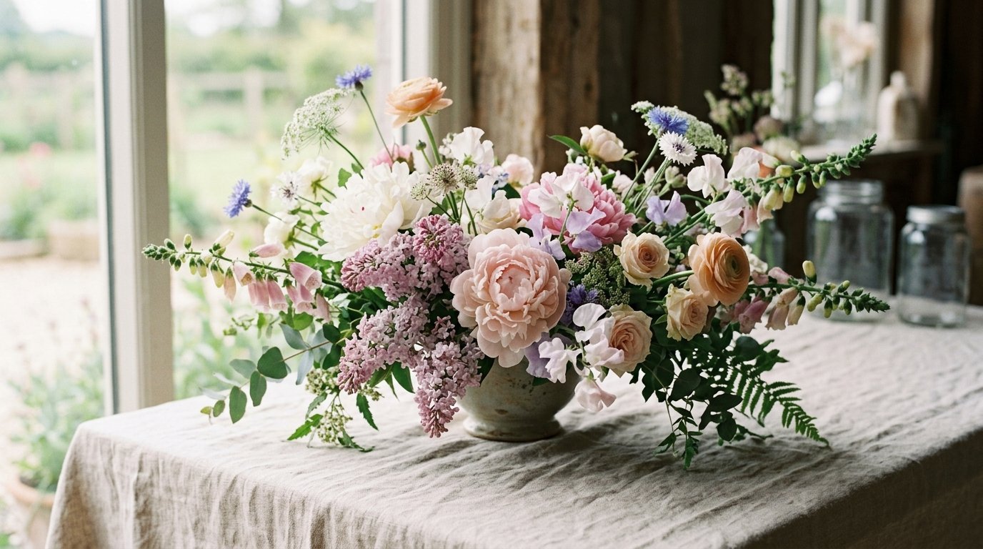 British Wedding Flowers in Season: May Guide — The full May flower list: availability and pricing, editorial photography for Weddings Hub
