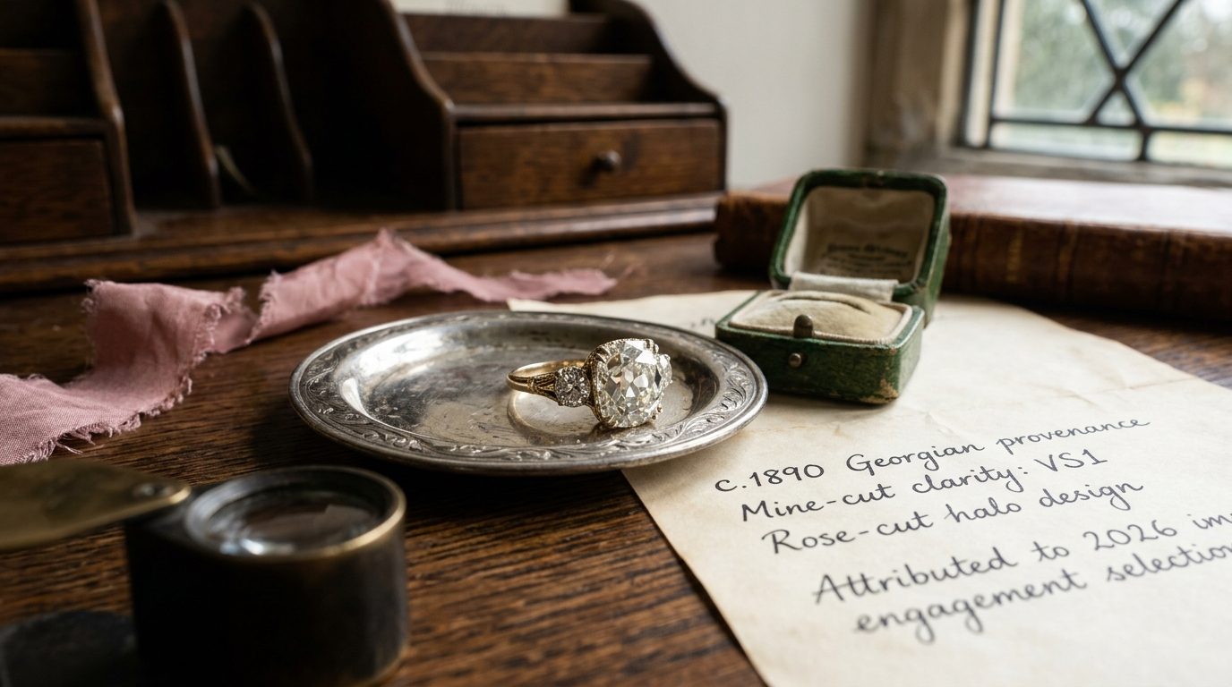 Antique and old-mine references for Celebrity Engagement Rings of 2026