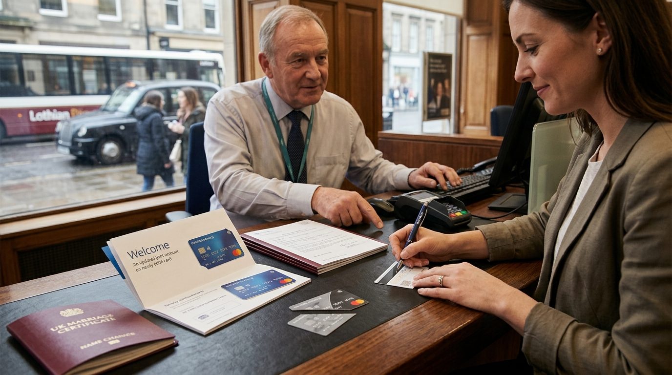 Updating your bank accounts and credit cards for Changing Your Name After Marriage UK: 2026 Guide