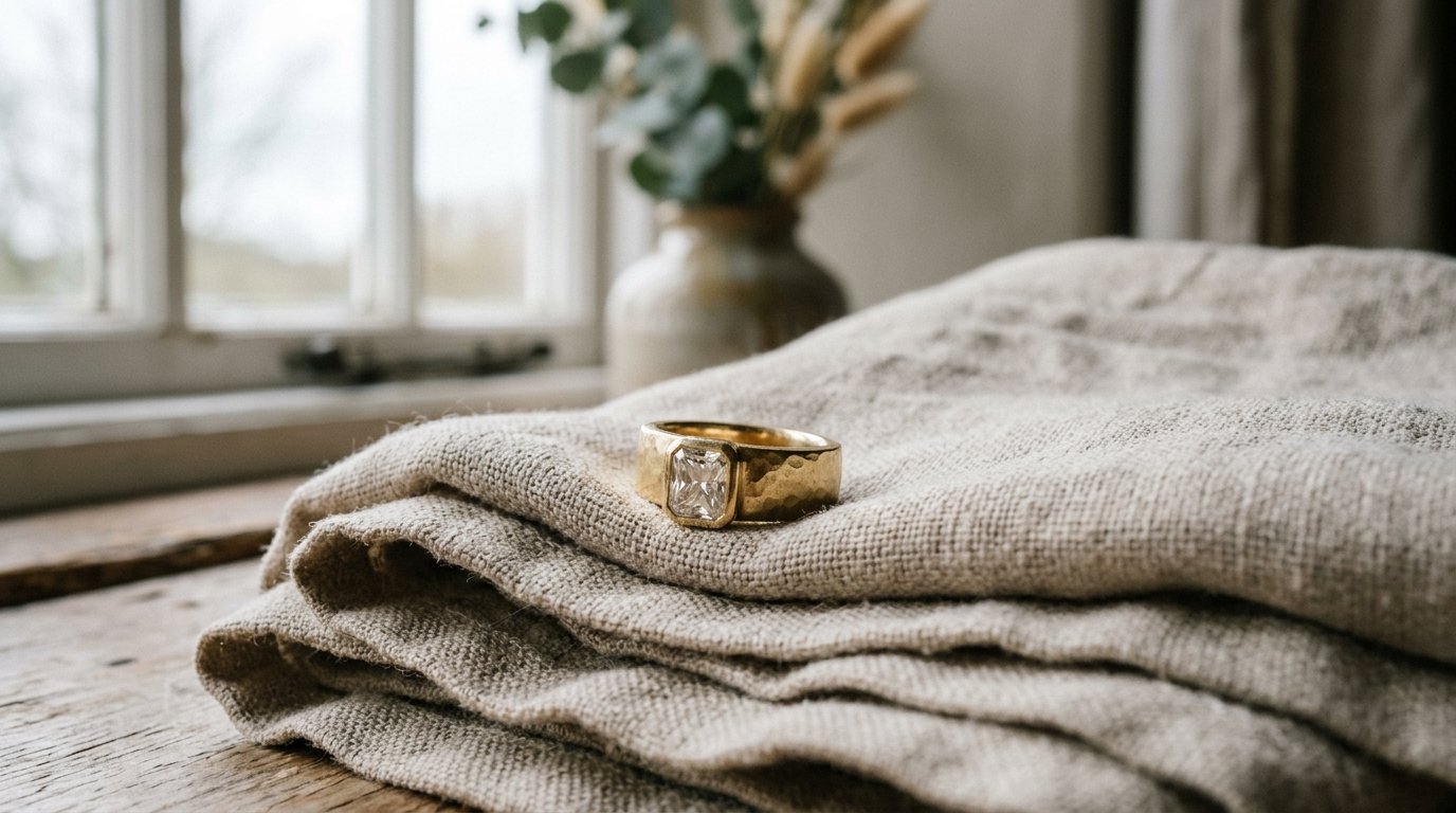 Cigar Band Engagement Rings: The Dua Lipa Effect — editorial photography for Weddings Hub