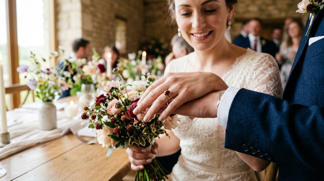 Coloured-Gemstone Engagement Rings: Sales Up 55% — Ruby — the collector's choice, editorial photography for Weddings Hub