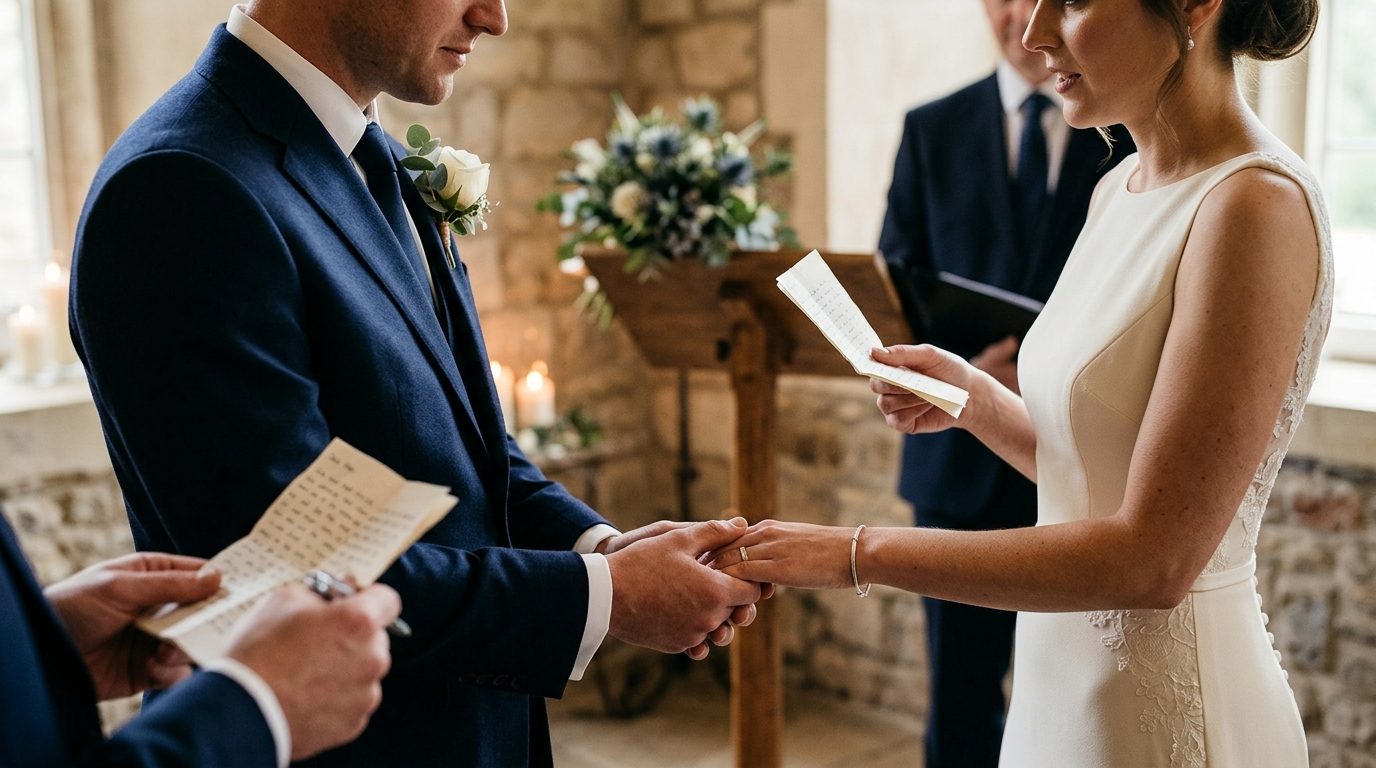 What makes vows genuinely work for Why 63% of Couples Won't Use AI for Wedding Vows
