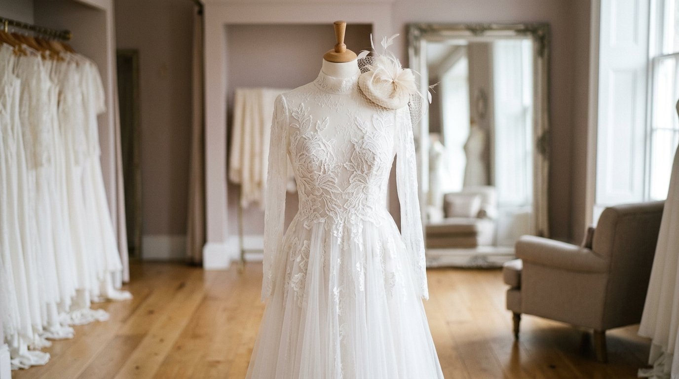 Bridal Fascinators Are Replacing Veils in 2026 — How to match a fascinator to your gown, editorial photography for Weddings Hub