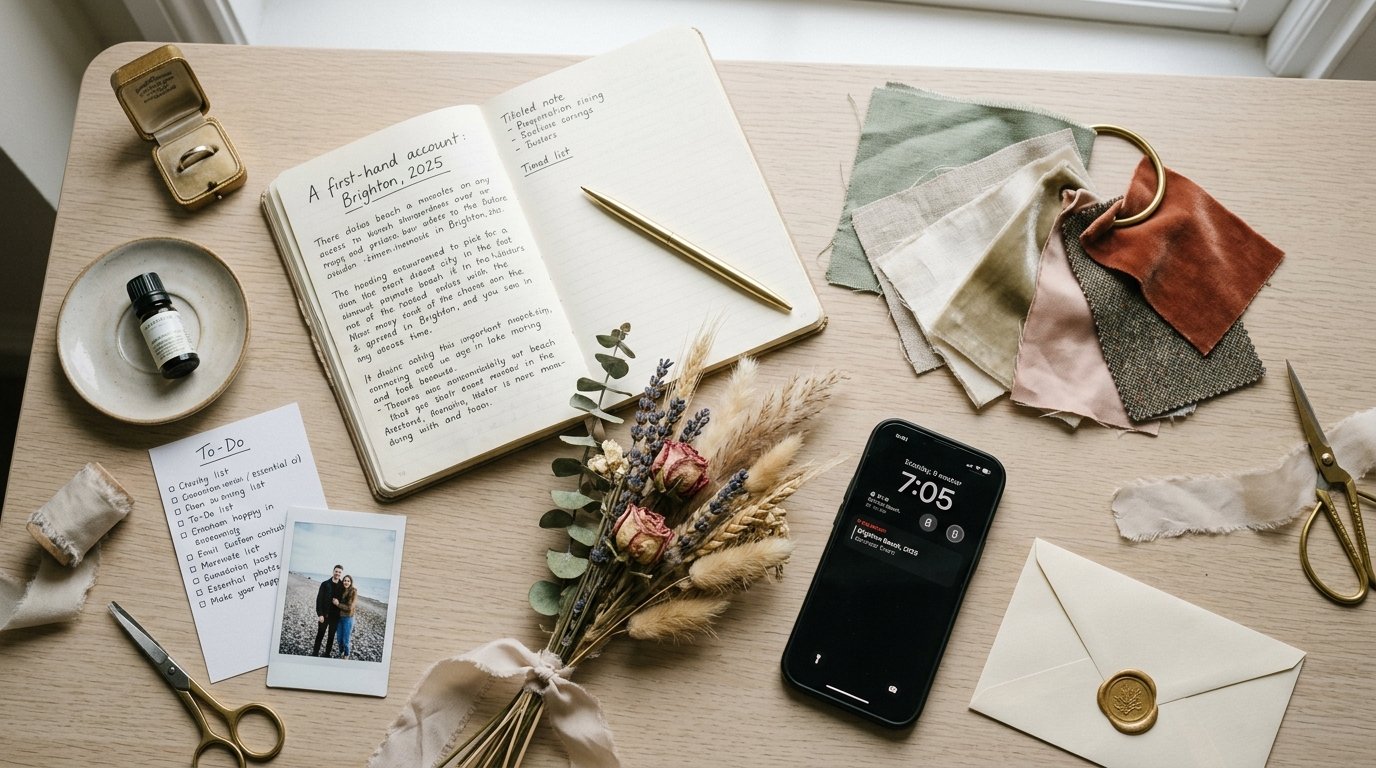 Going Analog: No-Phone Weddings Replace Photo Booths — A first-hand account: Brighton, 2025, editorial photography for Weddings Hub