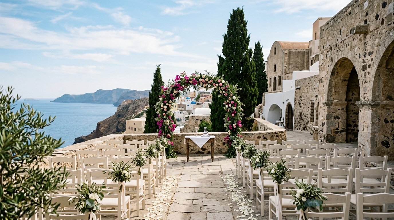 Greece Wedding Venues 2026: 10 Best for UK Couples — Greece versus Portugal: when to choose which, editorial photography for Weddings Hub