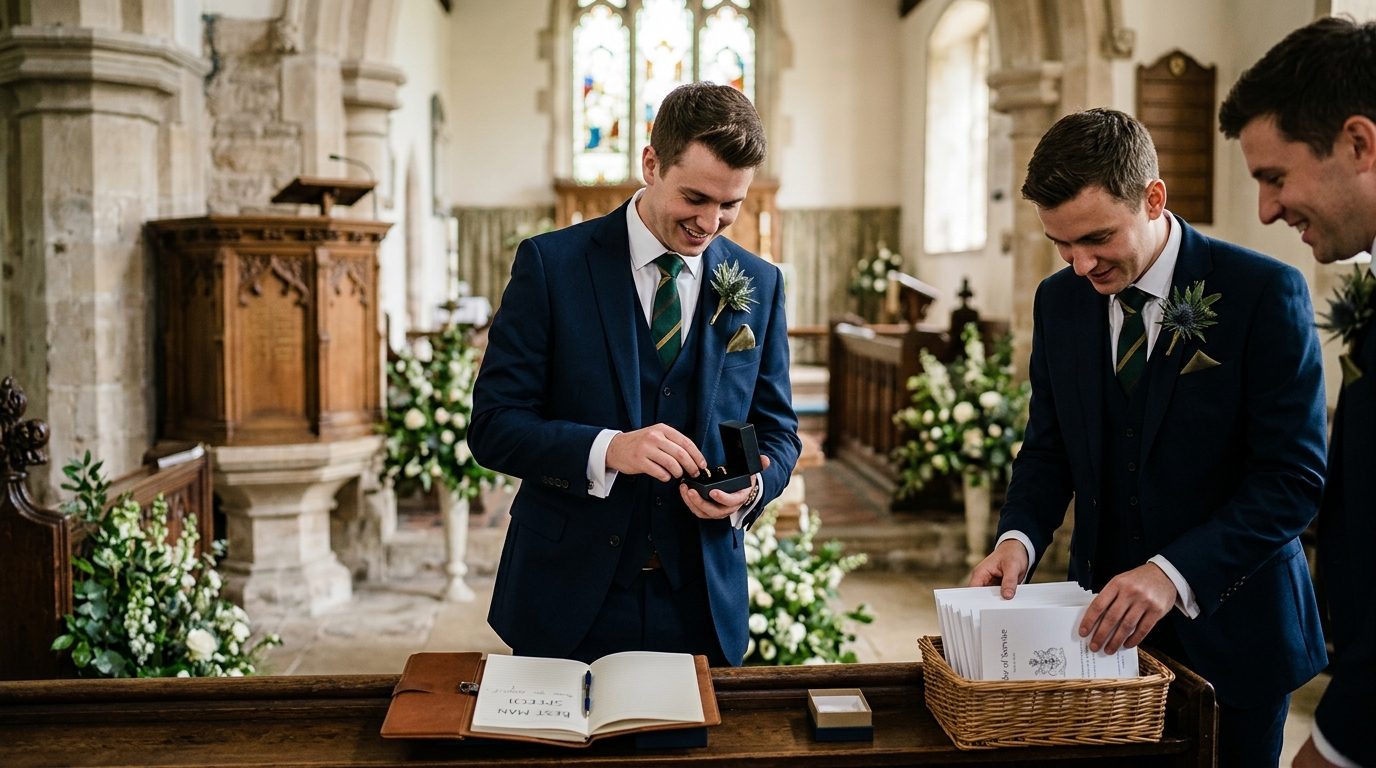Editorial image for Groomsmen Duties UK: Best Man & Ushers Guide 2026