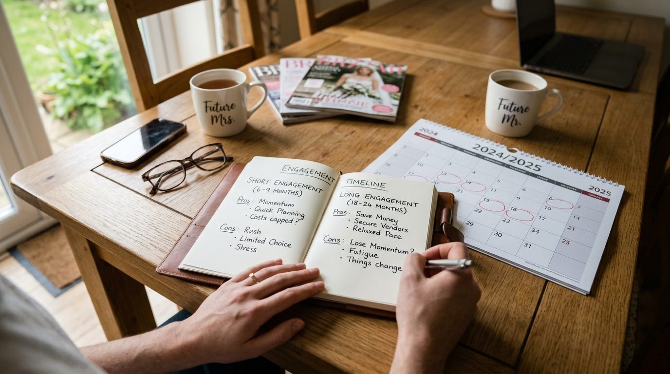 What to do first after getting engaged for How Long Should an Engagement Be?