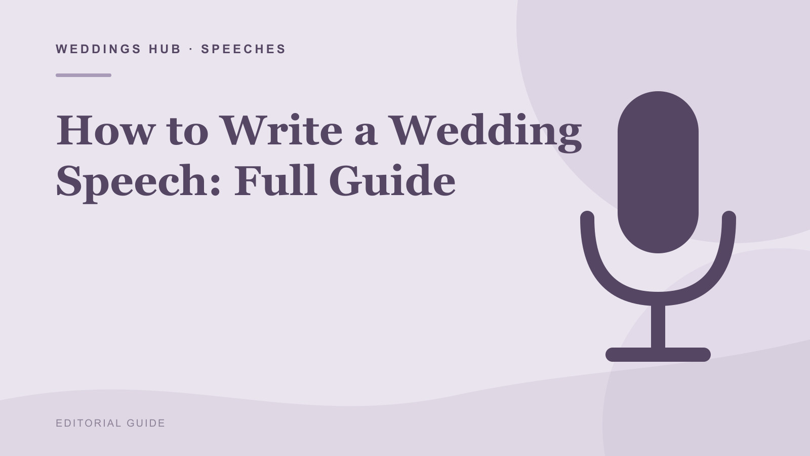 Editorial illustration for How to Write a Wedding Speech: Full Guide