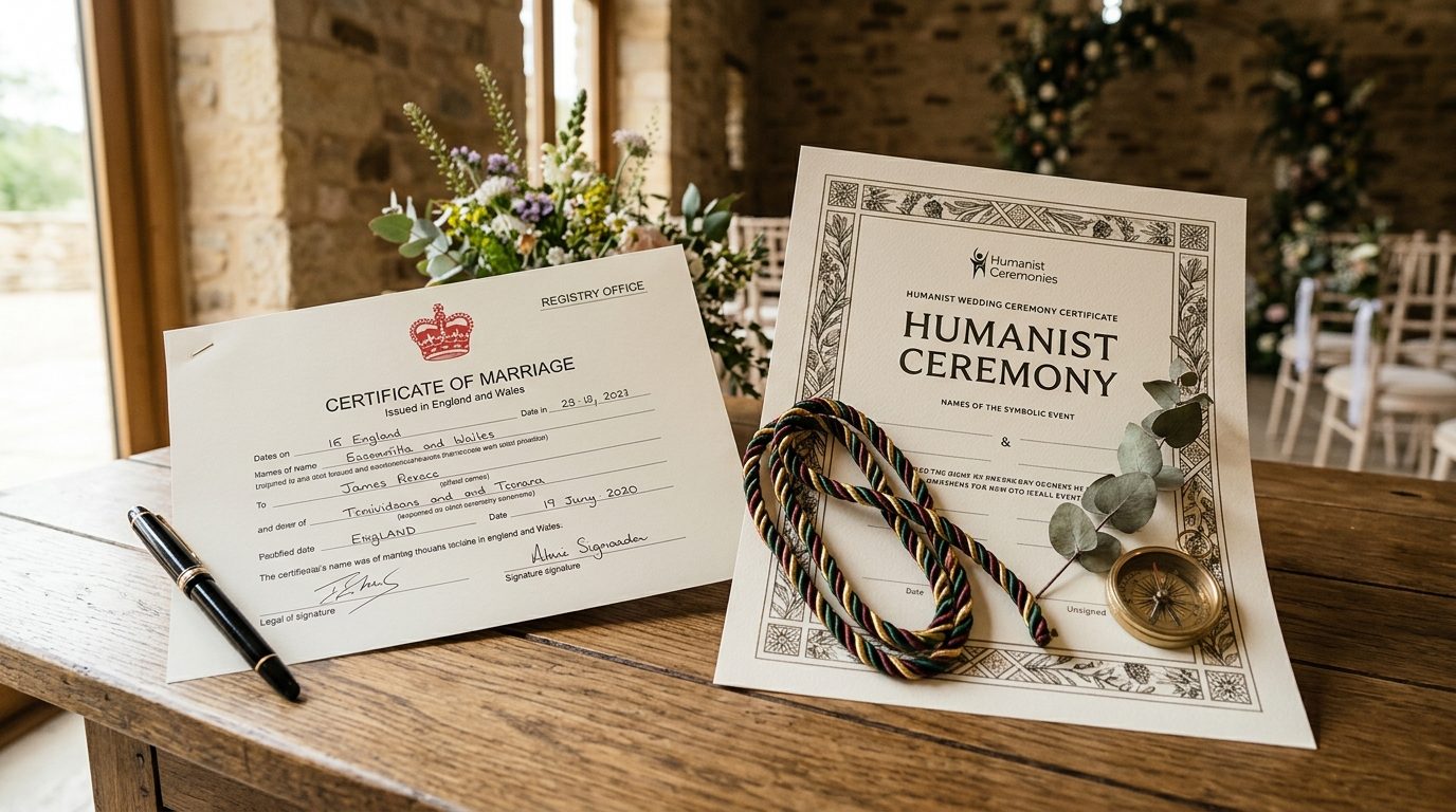 The two-ceremony solution: how it works in practice for Humanist Weddings UK: Are They Legally Recognised?