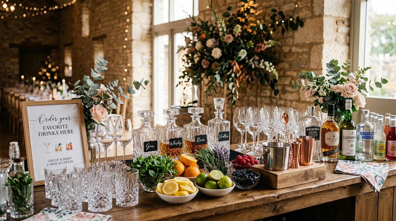 Is It Tacky to Have a Cash Bar at Your UK Wedding? — How to communicate a cash bar, editorial photography for Weddings Hub