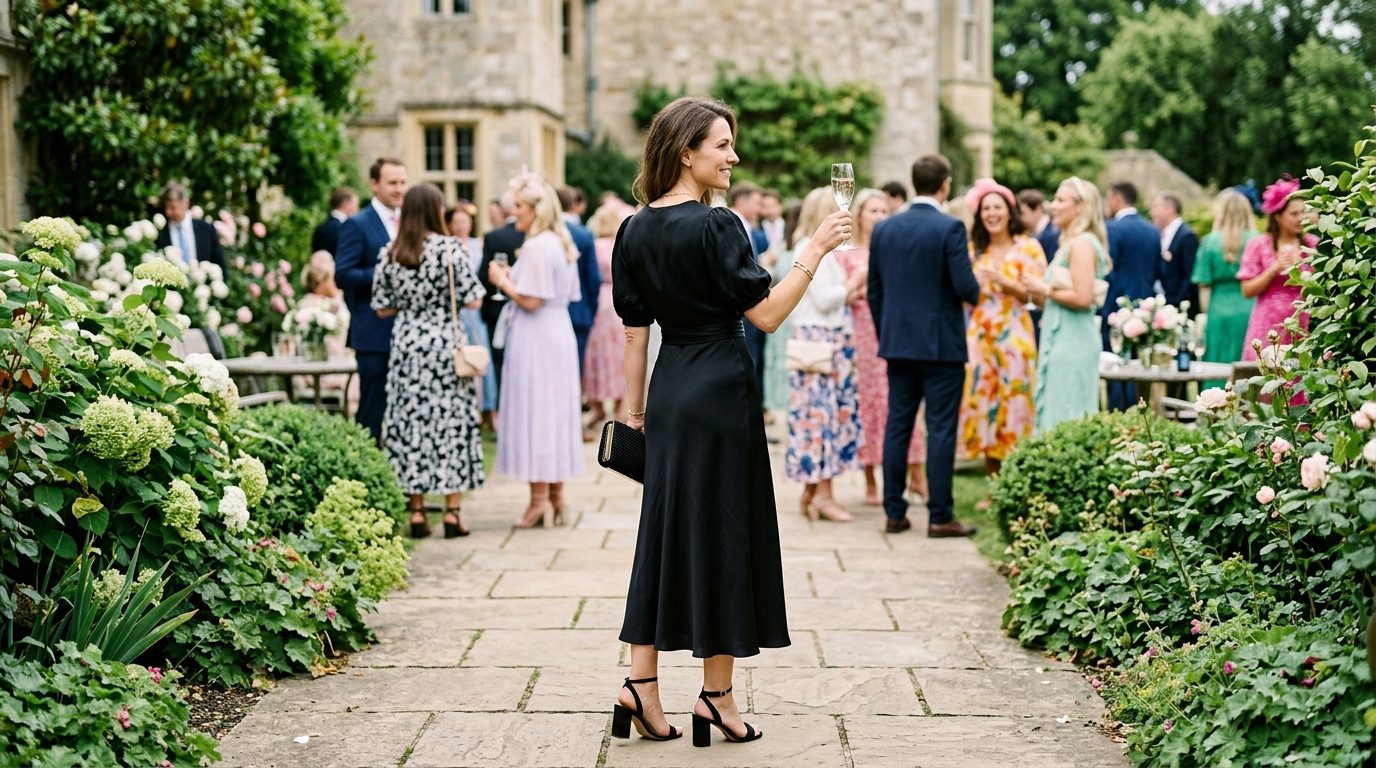 Editorial image for Is It Tacky to Wear Black to a UK Wedding?