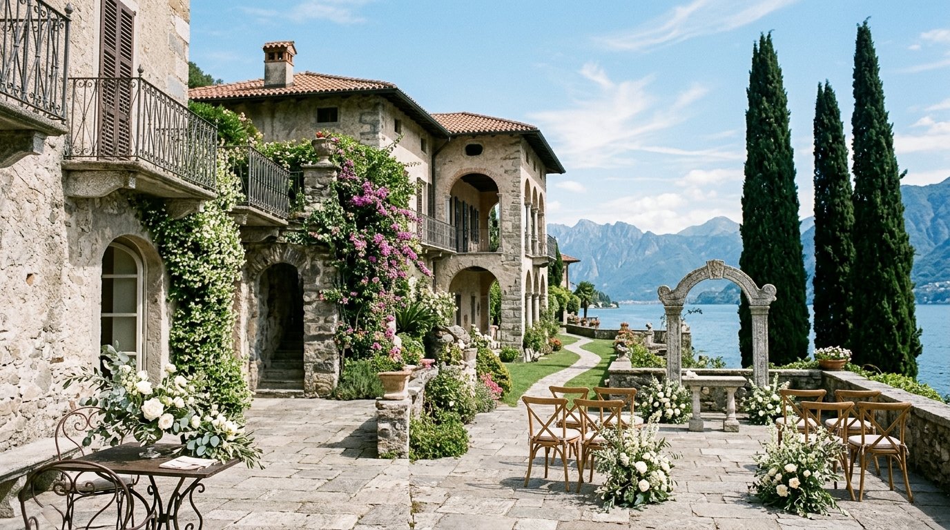 Lake Como Weddings: The 2026 Italian Wedding Boom — Getting to Lake Como from the UK, editorial photography for Weddings Hub