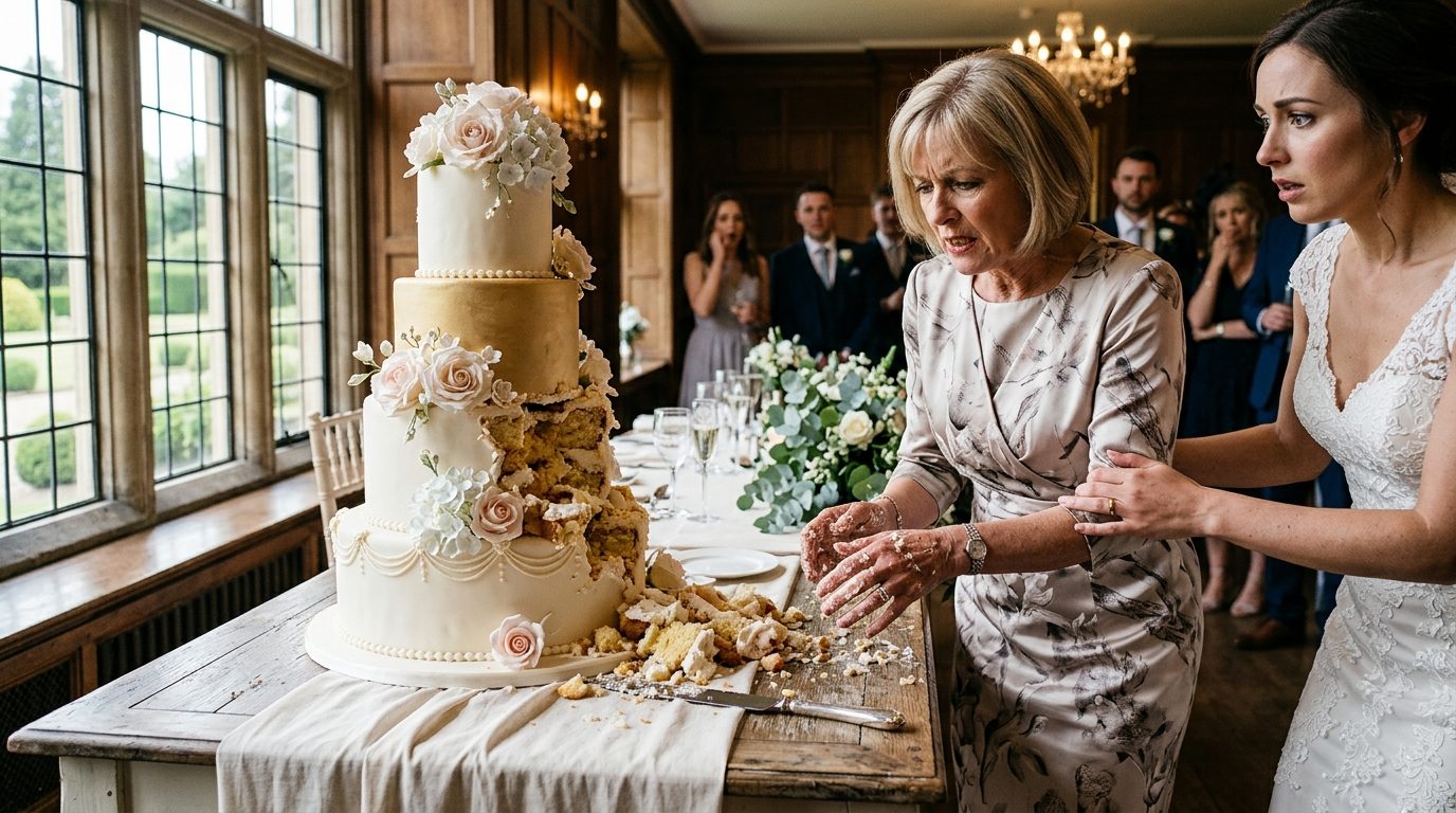 Case 3: the hotel wedding, North Yorkshire (2026) for MILs Smashing Wedding Cake: The Etiquette Explained