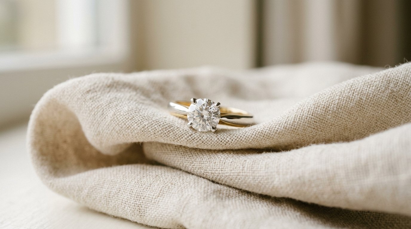Mixed Metal Engagement Rings: Two-Tone UK Guide — editorial photography for Weddings Hub