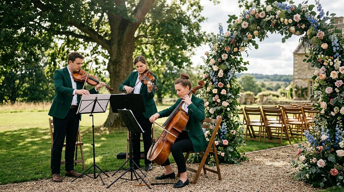 Live music options for outdoor ceremonies for Outdoor Wedding Ceremony Music UK: 25 Songs