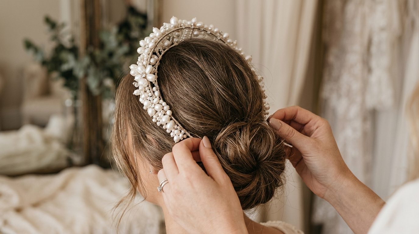 What to pair with a pearl headdress for Pearl Headdresses: The 2026 Bridal Crown Statement