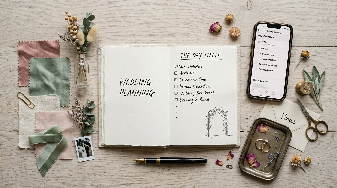 Questions to Ask Your Wedding Venue — The day itself, editorial photography for Weddings Hub