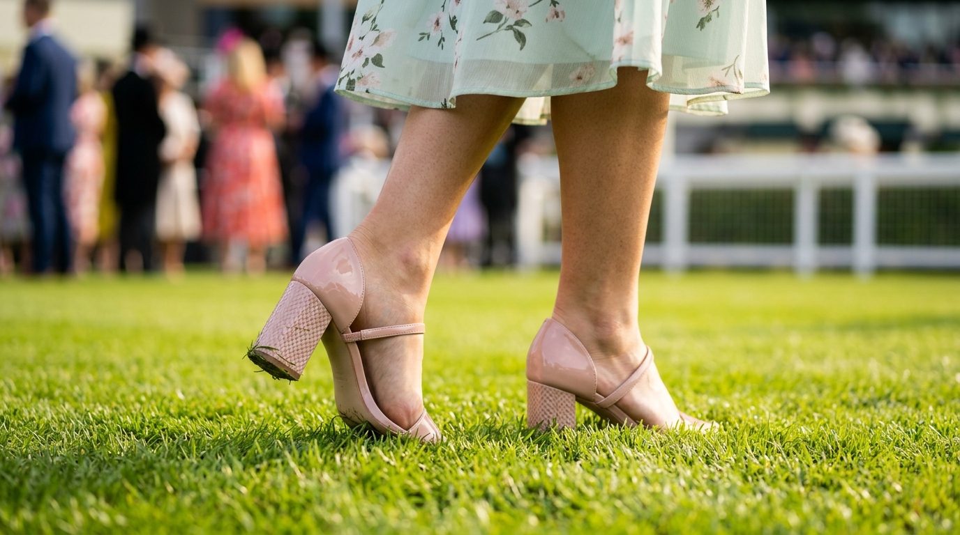 The shoes problem: what actually works on Ascot turf for Royal Ascot Ladies' Day 2026: Complete Outfit Guide