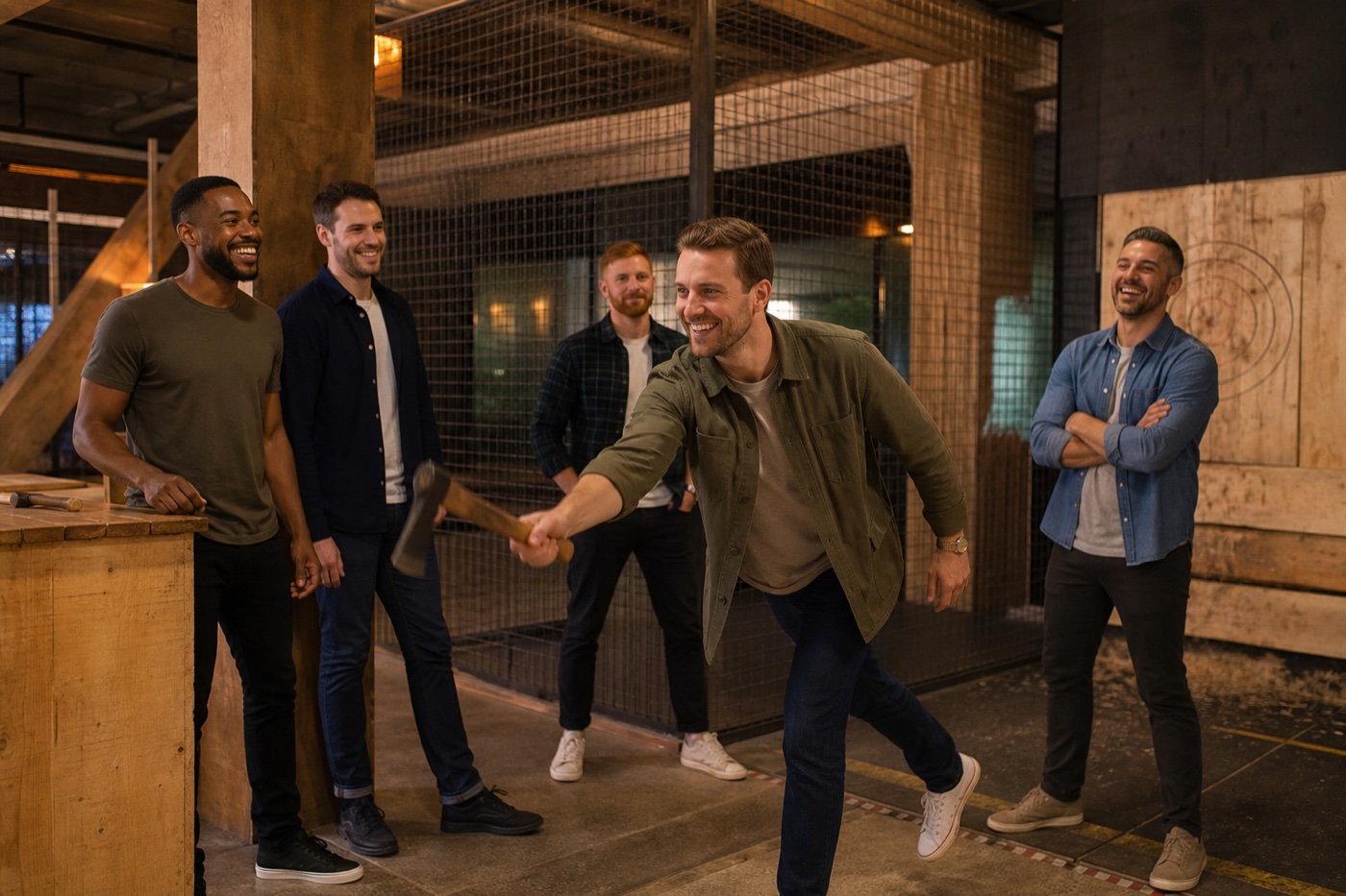 Stag do axe throwing