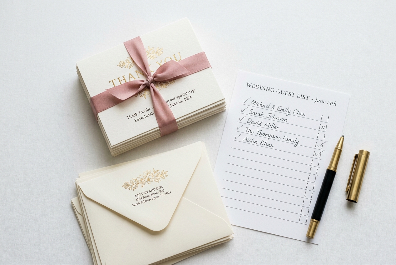 Wedding Thank You Card Wording & Tips