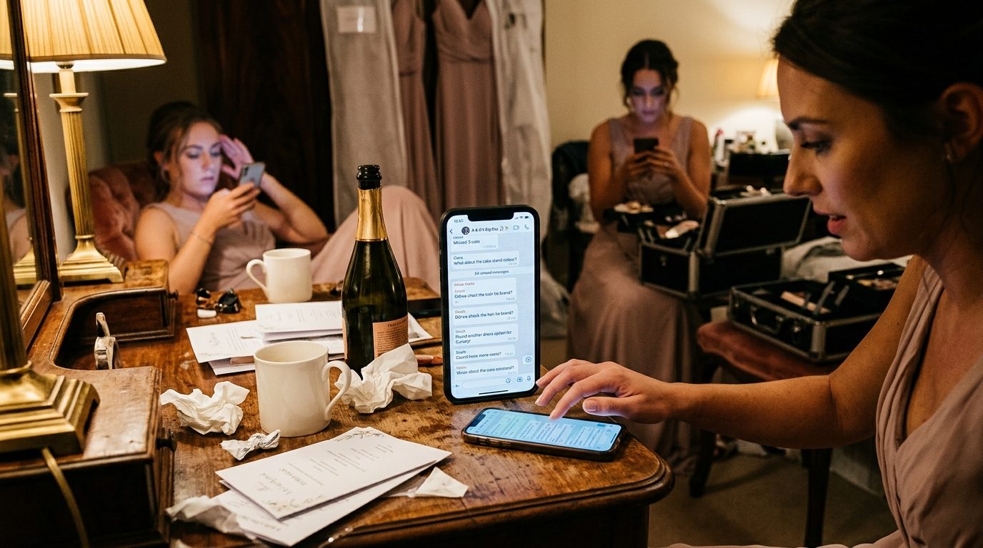 6. The group chat that never ends for 12 Things Bridesmaids Secretly Hate (UK 2026)
