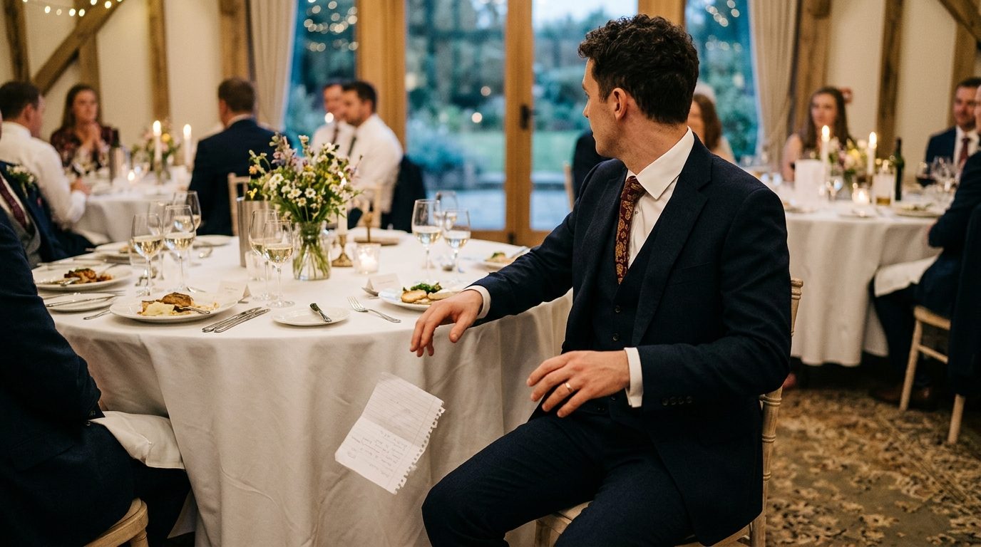 2. Jokes about infidelity, even when clearly joking for 7 Things Never to Say in a Best Man Speech