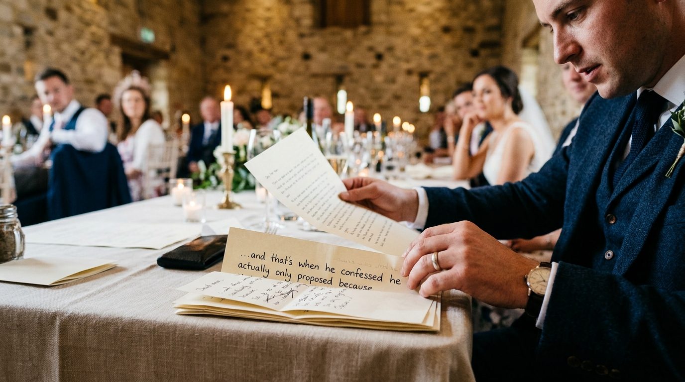 3. Revealing something the groom did not know was going in for 7 Things Never to Say in a Best Man Speech