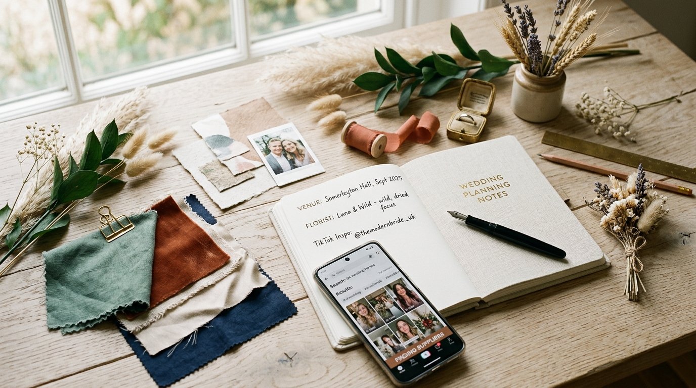 TikTok Wedding Planning UK: How Brides Find Suppliers — editorial photography for Weddings Hub