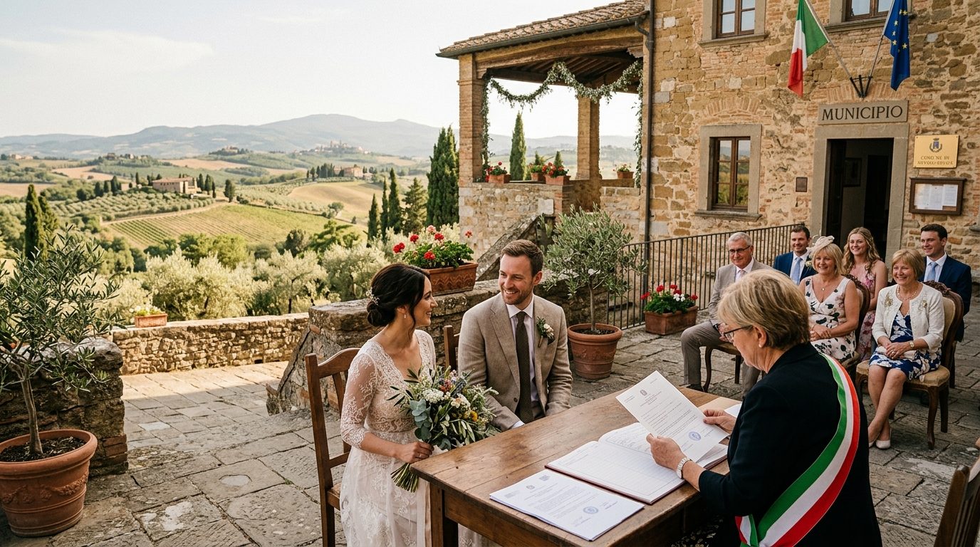 Italian legal requirements for UK couples for Tuscany Wedding Venues 2026: 10 Best for UK Couples