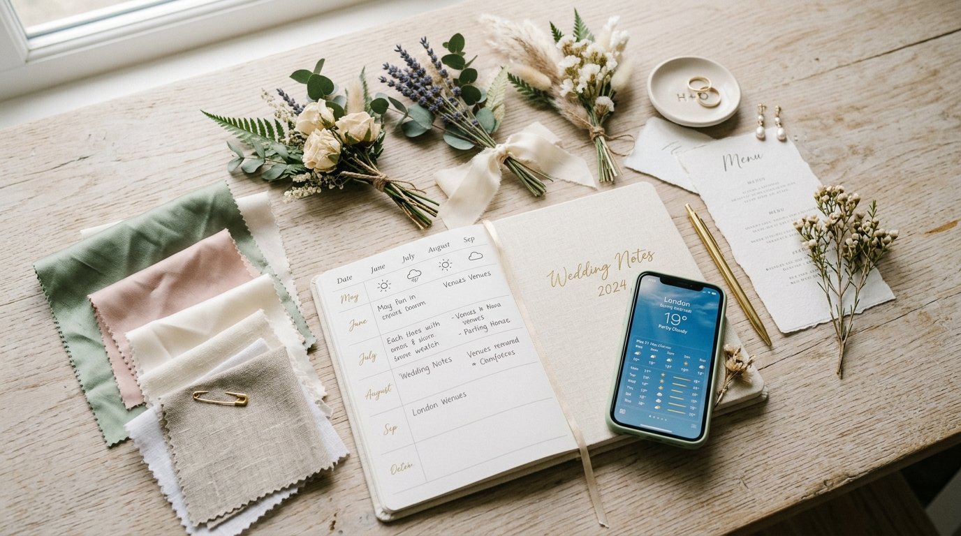 UK Wedding Weather May-September: When to Hope for Sun — editorial photography for Weddings Hub