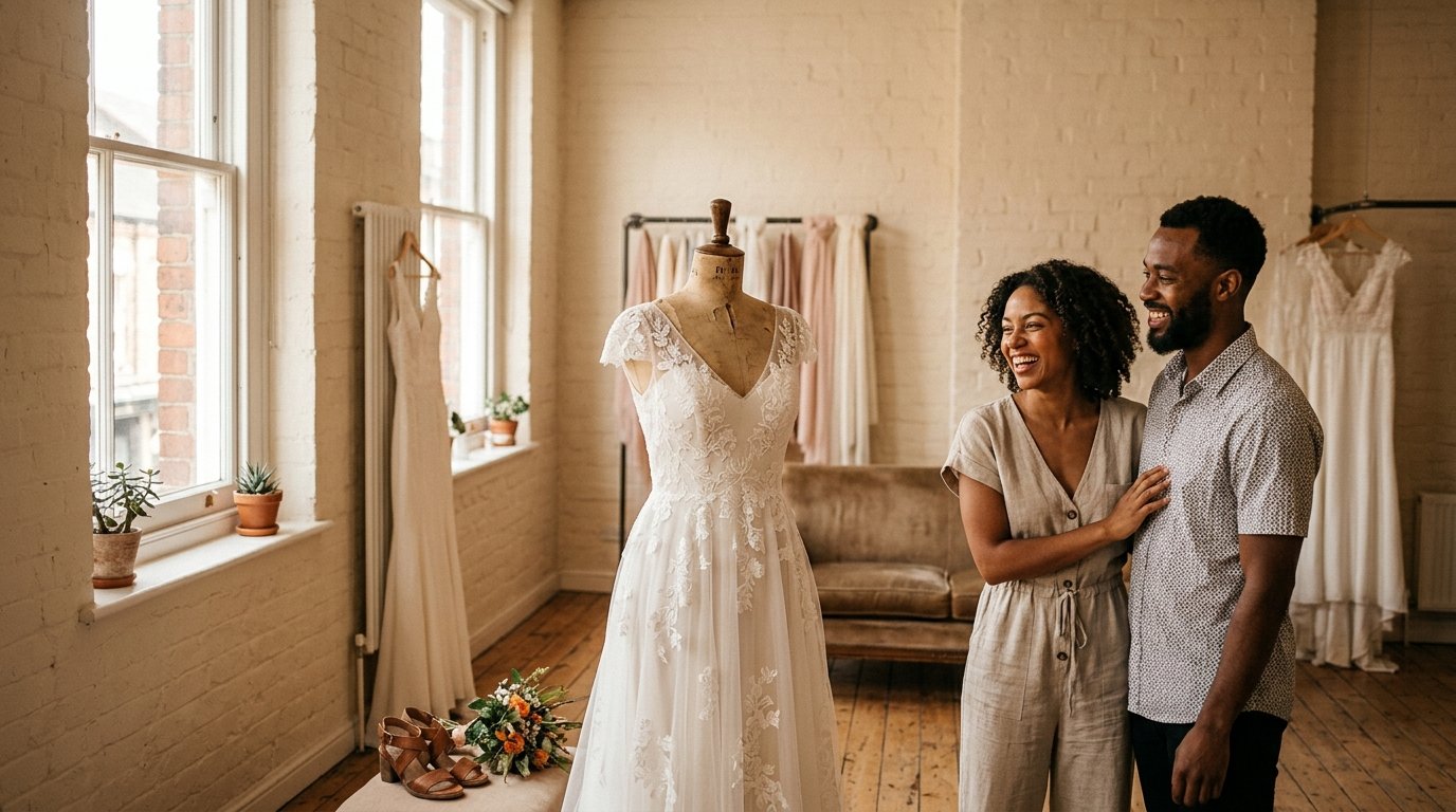 Verona Sunset Orange: The 2026 Wedding Palette — Dress and bridesmaid styling, editorial photography for Weddings Hub