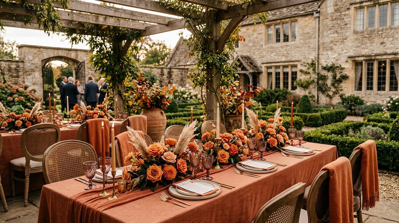 Venues that suit this palette for Verona Sunset Orange: The 2026 Wedding Palette