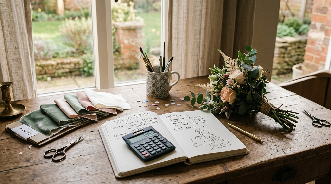 Wedding Catering Cost Per Head UK: 2026 — Cost by region, editorial photography for Weddings Hub