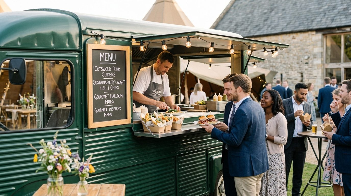 Trend 3: Street food as primary catering for UK Wedding Catering Trends 2026: What's Changing