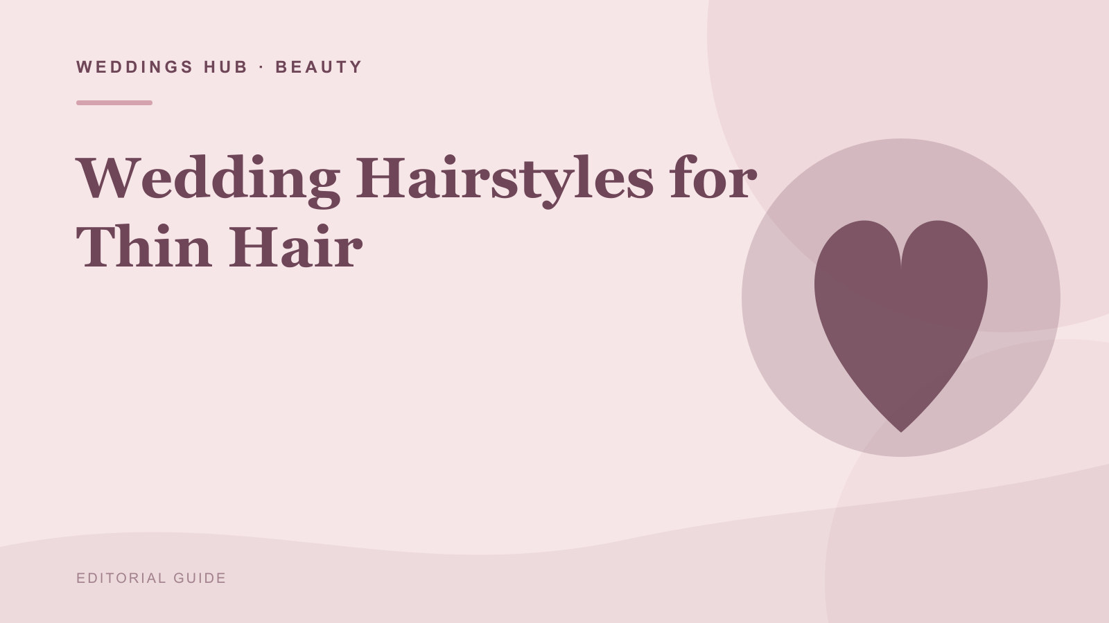 Editorial illustration for Wedding Hairstyles for Thin Hair