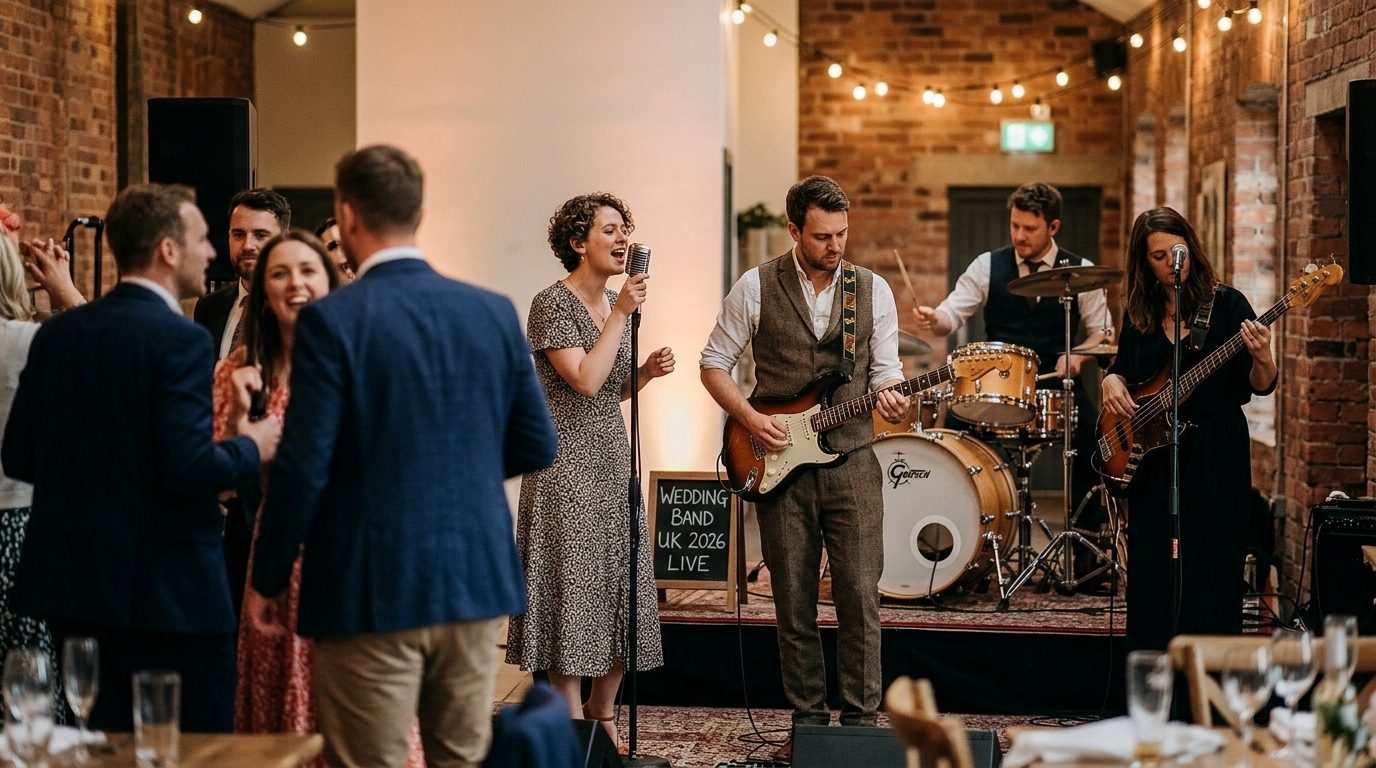 At a real wedding: 4-piece band, South Yorkshire, May 2026 for Wedding Live Band UK 2026: Costs, Genres & How to Book