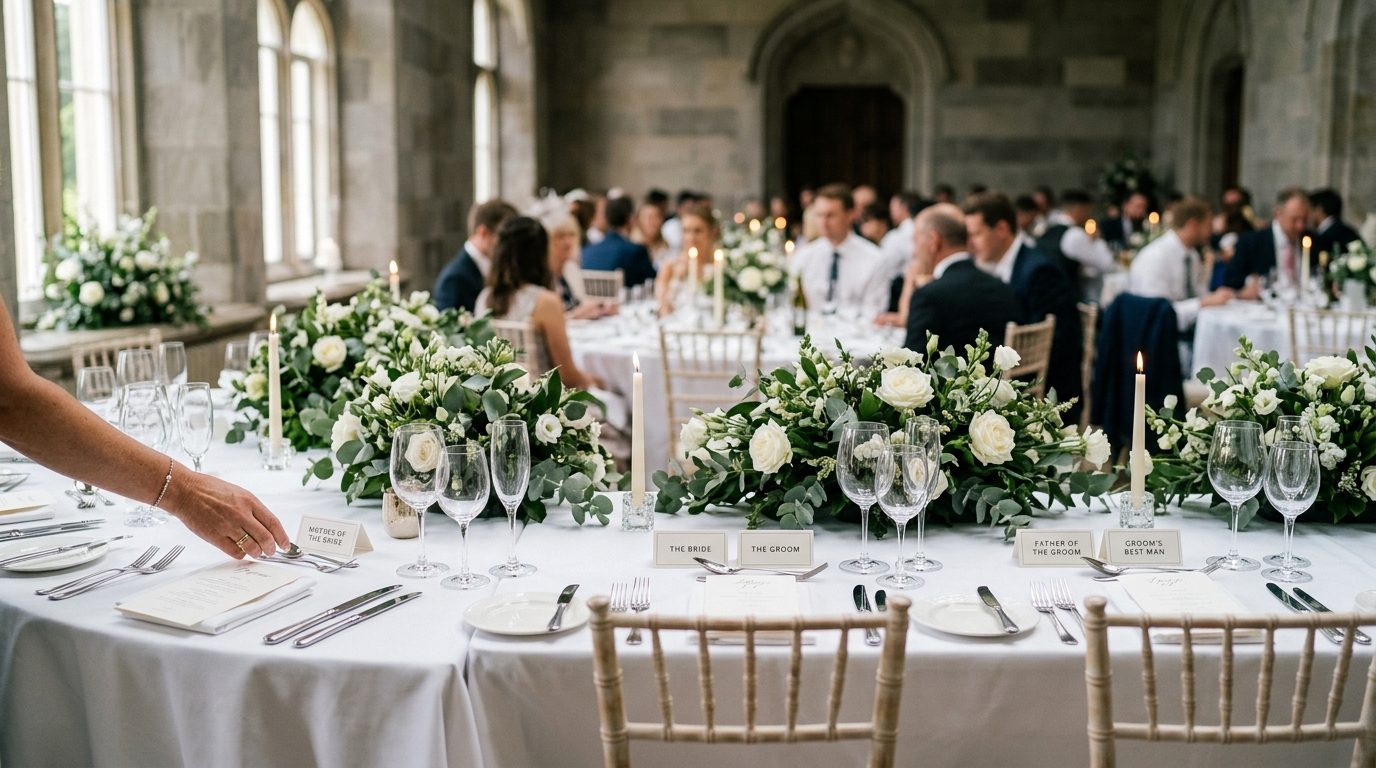 The top table for Wedding Seating Plan: Tips & Templates