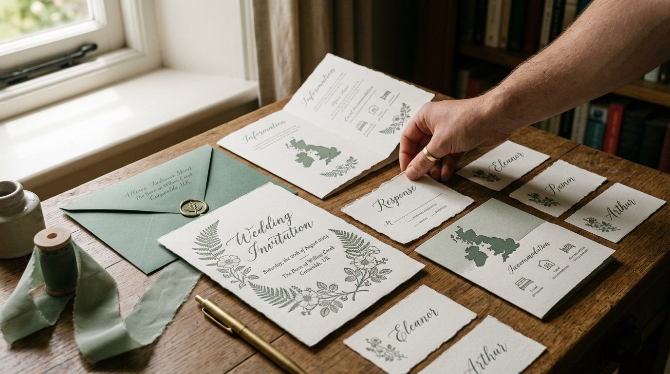Designing a cohesive suite for Wedding Stationery Guide UK