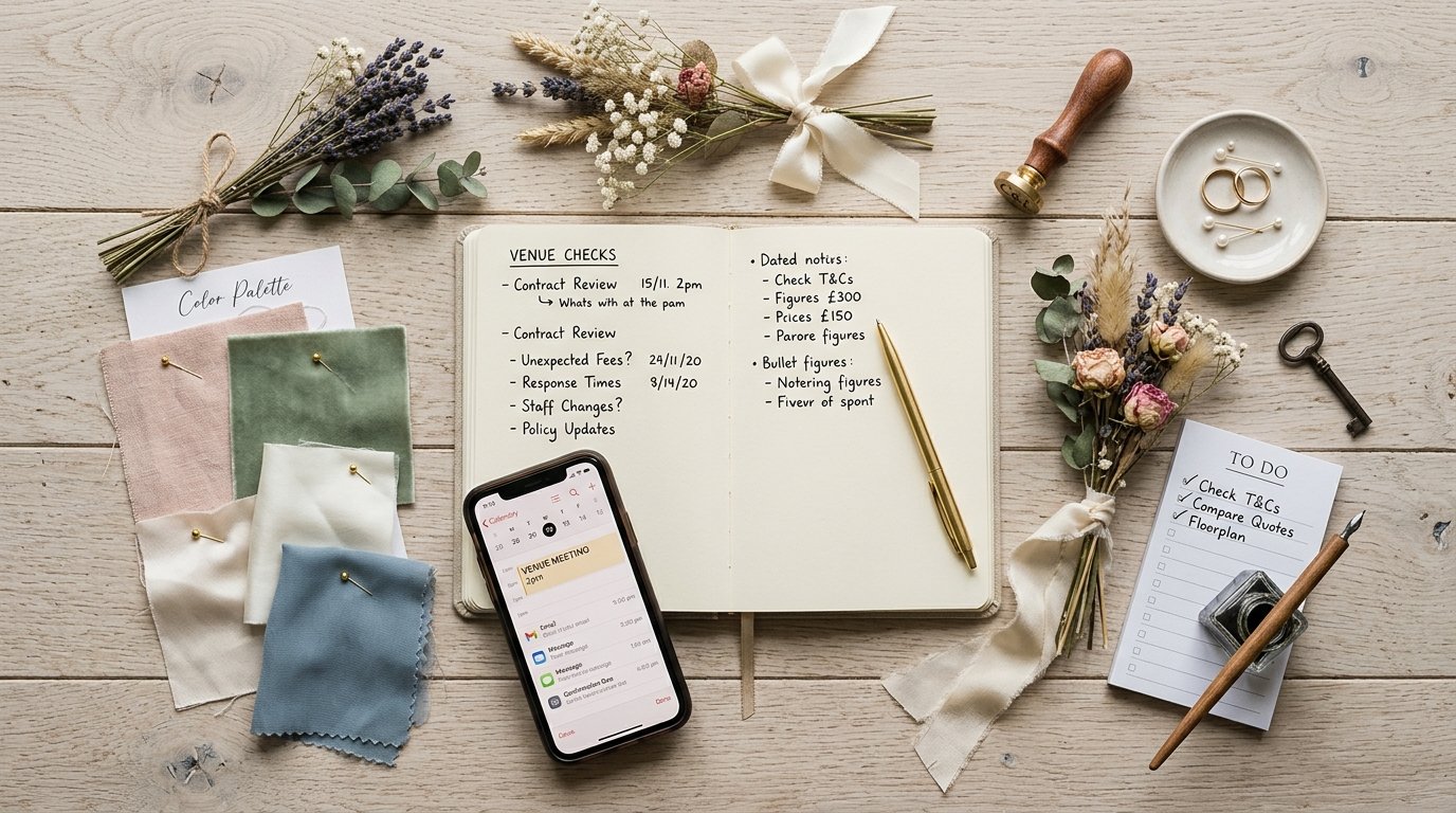 15 Wedding Venue Red Flags UK Couples Should Not Ignore — After booking: warning signs to monitor, editorial photography for Weddings Hub