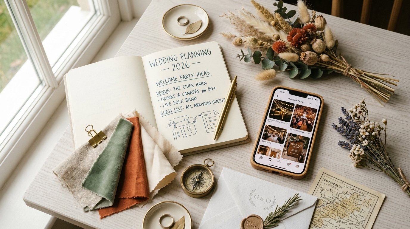 Welcome Parties Bigger Than Receptions: The 2026 Trend — editorial photography for Weddings Hub